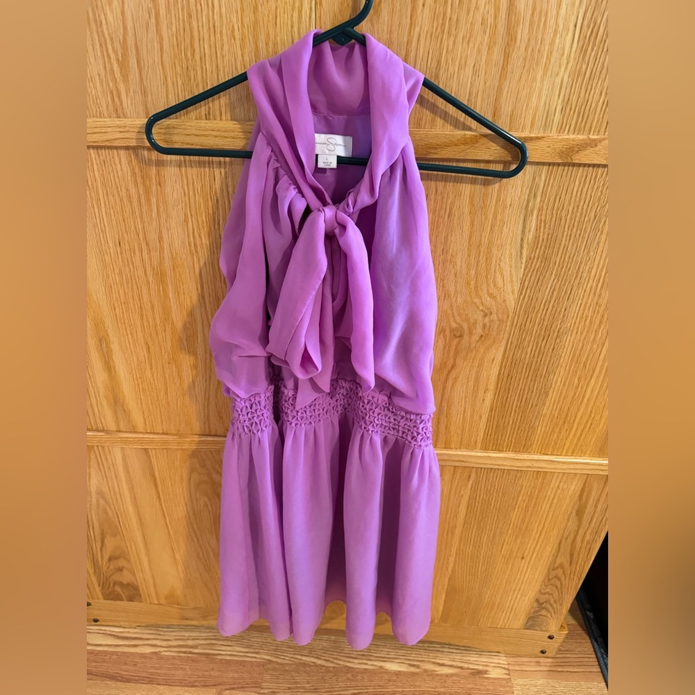 Jessica Simpson tie neck dress